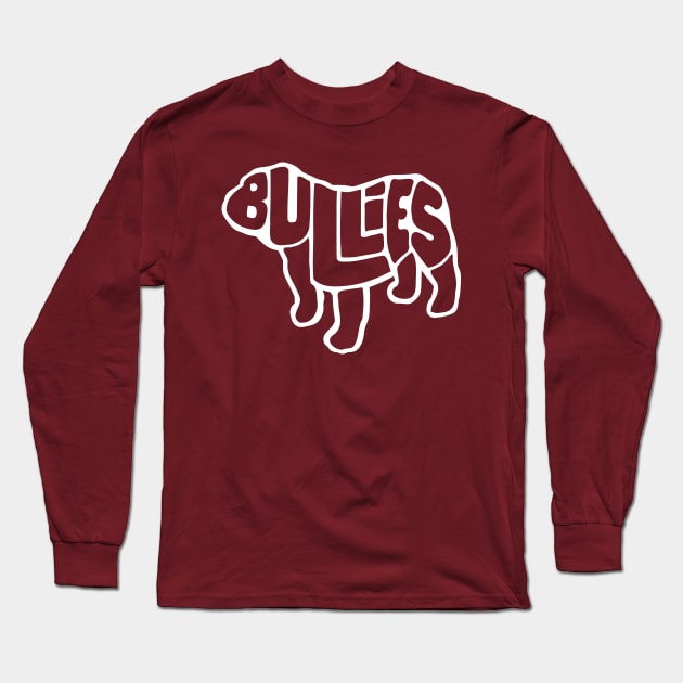 Letter Dog Design Clear Long Sleeve T-Shirt by Bullies Brand